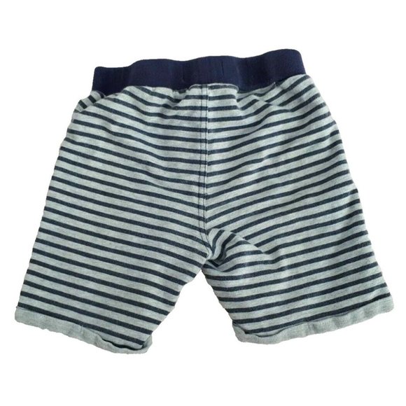 GUESS Boy's Toddler  Stripe Blue Grey Cotton Shorts, 24 months - Picture 2 of 2